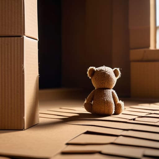 Building Upcycled Cardboard Kingdoms from delivery boxes.