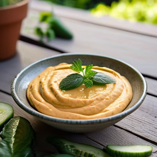Savory Goodness with Hummus and Veggies.