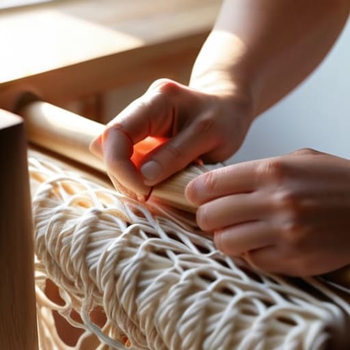 First wall hanging macrame for beginners.