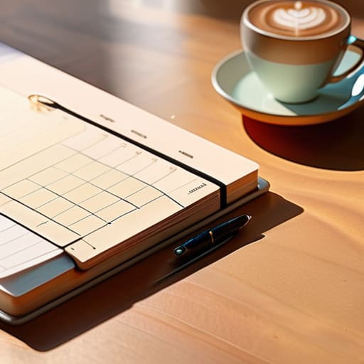 Person practicing time blocking on a calendar.